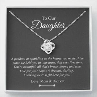 Daughter Necklace, Personalized Necklace Daughter Gift, Gift For Daughter Birthday Christmas Custom Name - Thegiftio UK