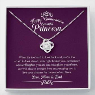 Daughter Necklace, Quinceanera Gift For Daughter , From Mom & Dad, Regalos Para Quinceanera - Thegiftio UK