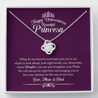 Daughter Necklace, Quinceanera Gift For Daughter , From Mom & Dad, Regalos Para Quinceanera - Thegiftio UK