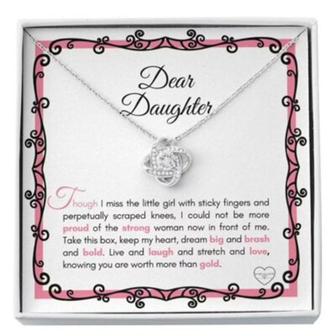Daughter Necklace, Sentimental Necklace Gift For Your Daughter For Occasions, Happy Or Sad , More Than - Thegiftio UK