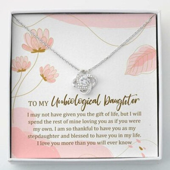 Daughter Necklace, Stepdaughter Necklace, Unbiological Daughter Necklace , Step Daughter Gift Bonus Daughter Gift - Thegiftio UK