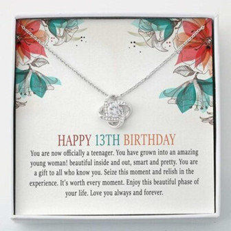 Daughter Necklace, Thirteenth Birthday Necklace 13Th Birthday Gift Girl - Thegiftio UK