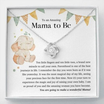 Daughter Necklace, To An Amazing Mama To Be Necklace, Daughter Pregnancy Gift From Mom - Thegiftio