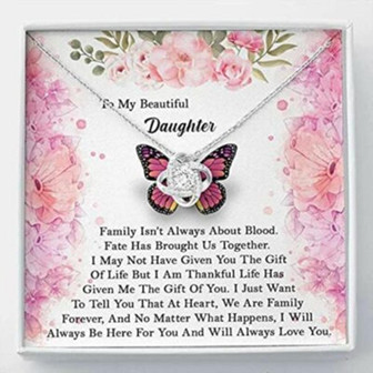Daughter Necklace, To My Beautiful Daughter Necklace Gifts For Daughter From Mom Love Always - Thegiftio UK