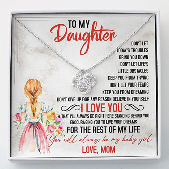 Daughter Necklace , To My Daughter From Dad Necklace , Necklace With Gift Box - Thegiftio UK