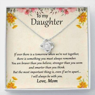 Daughter Necklace, To My Daughter Gift Necklace From Mom , I Will Always Be With You - Thegiftio UK