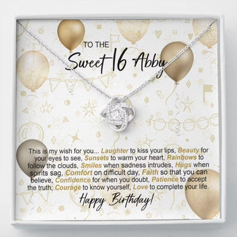 Daughter Necklace, To My Daughter Necklace, Birthday Gift For Daughter With Message Card - Thegiftio UK