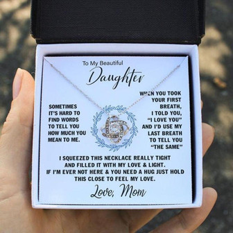 Daughter Necklace, To My Daughter Necklace, Gift For Daughter From Mom, Daughter’S Birthday Christmas Gift - Thegiftio UK