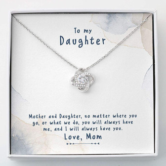 Daughter Necklace , To My Daughter Necklace Gifts , Love Knots - Thegiftio UK
