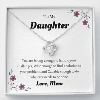 Daughter Necklace, To My Daughter Necklace Gift , You Are Strong , Just Remember Necklace - Thegiftio