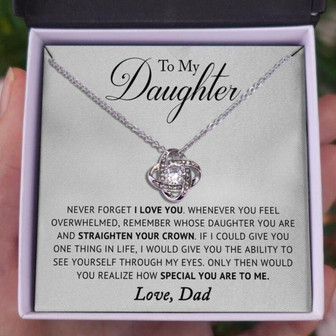 Daughter Necklace, To My Daughter Necklace, Gift For Daughter From Dad, Daughter’S Birthday Gift - Thegiftio UK