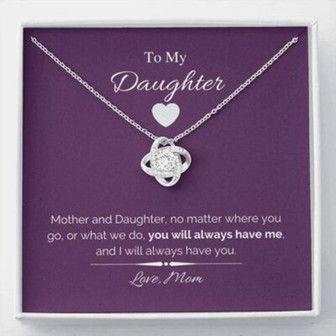 Daughter Necklace, To My Daughter Necklace Gift , You Will Always Have Me - Thegiftio UK
