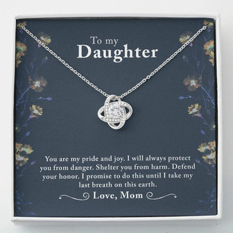 Daughter Necklace , To My Daughter Necklace Gifts , Love Knots - Thegiftio UK