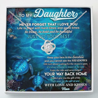 Daughter Necklace, To My Daughter Necklace, Gift For Daughter From Mom - Thegiftio UK
