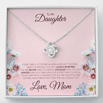 Daughter Necklace, To My Daughter Necklace Gift From Mom, Loved More Than You Know - Thegiftio UK