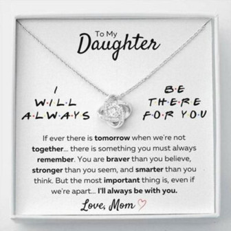 Daughter Necklace, To My Daughter Necklace Gift From Mom “There For You , Stronger Than You Seem” - Thegiftio UK