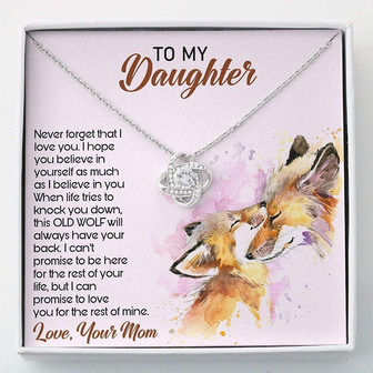 Daughter Necklace, To My Daughter Never Forget That I Love You Necklace - Thegiftio UK
