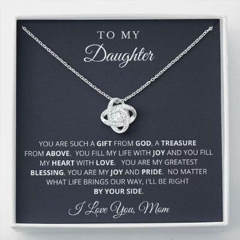 Daughter Necklace, To My Daughter Poem Necklace, Gift For Daughter From Mom, Daughter Mother Necklace - Thegiftio UK