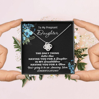 Daughter Necklace, To My Pregnant Daughter Necklace, Pregnant Gift For Daughter, New Mom To Be Gift, Pregnancy Daughter Gifts - Thegiftio UK