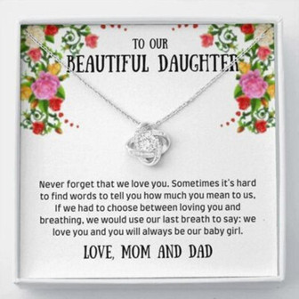 Daughter Necklace, To Our Daughter Necklace Gift , Never Forget Necklace - Thegiftio UK