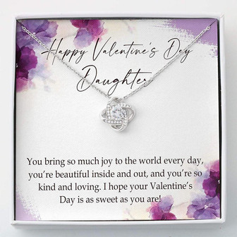 Daughter Necklace , Valentine’S Daughter Necklace , Necklace With Gift Box - Thegiftio UK