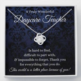 Daycare Teacher Necklace, Gift For Daycare Provider Gifts Daycare Thank You Gifts Preschool Teacher Gift - Thegiftio UK