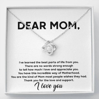 Dear Mom - Love Knot Necklace - Thegiftio UK