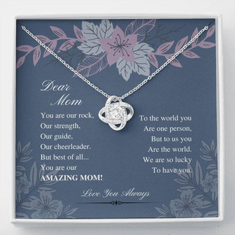 Dear Mom- Love Knot Necklace - Thegiftio UK
