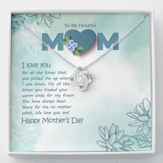 Dear Mom, I Love You - Love Knot Necklace - Thegiftio UK