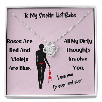 Dirty Thoughts Love Knot Necklace - Thegiftio