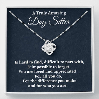 Dog Sitter Gift, Appreciation Gift For A Dog Sitter, Necklace Gift For Women - Thegiftio