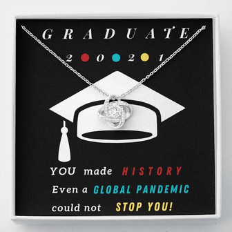 The Graduate Of 2021-Love Knot Necklace - Thegiftio UK