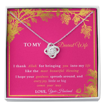 Gift To Wife- Love Knot Necklace - Thegiftio UK
