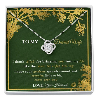 Gift To Wife- Love Knot Necklace - Thegiftio UK