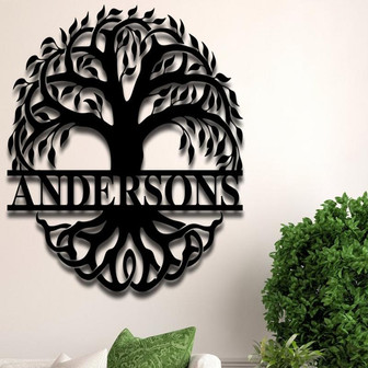Family Tree of Life, Family Tree Monogram, Family Tree Names, Family Tree on a Wall, Family Tree Personalized Wall Art - Thegiftio UK