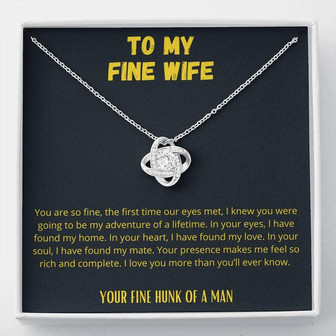 Fine Wife | Love Knot Necklace For Women - Thegiftio UK
