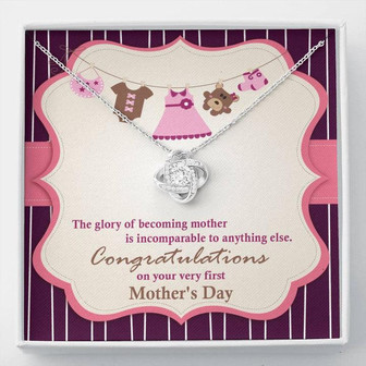 First Mother's Day - Love Knot Necklace - Thegiftio UK