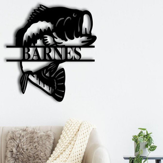 Fishing Metal Art, Fishing Metal Wall Art, Fishing Personalized, Personalized Fishing, Personalized Fishing Gifts, Personalized Fishing Sign - Thegiftio UK