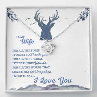 "For All" Love Knot Necklace Buck & Doe Edition - Thegiftio UK