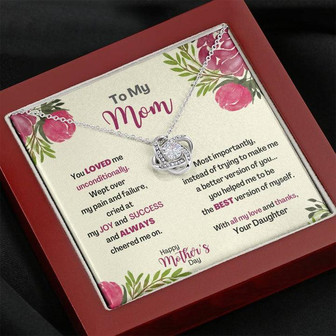 For Mother's Day - From Daughter - Love Knot Necklace - Thegiftio UK