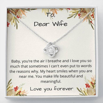 Gift For Wife- Love Knot Necklace - Thegiftio UK