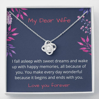 Gift For Wife - Love Knot Necklace - Thegiftio UK