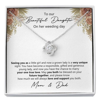 Love Knot Necklace - Wedding Gift For Beautiful Daughter - Thegiftio UK