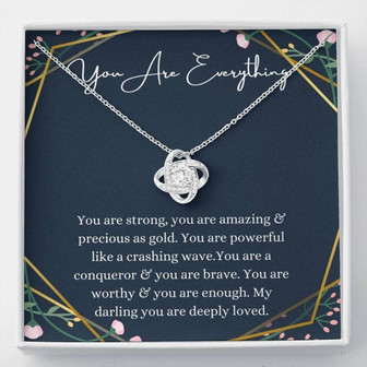 Friend Necklace, Affirmation Necklace, Inspirational Gift, Encouragement Necklace, Support Gift - Thegiftio UK