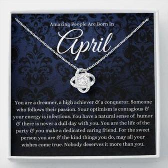 Friend Necklace, April Zodiac Necklace Gift, Born In April Gift Ideas, April Horoscope Necklace - Thegiftio UK
