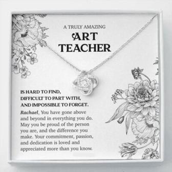 Friend Necklace, Art Teacher Appreciation Necklace, Art Teacher Gift, Gift For Art Teacher - Thegiftio UK