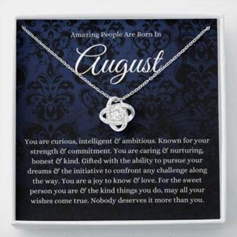 Friend Necklace, August Zodiac Necklace Gift, Born In August Gift, August Horoscope Necklace - Thegiftio UK