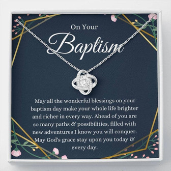 Friend Necklace, Baptism Gift, Baptism Necklace, Adult Baptism Gift, Christian Baptism, Baptism Keepsake, Lds Gift - Thegiftio