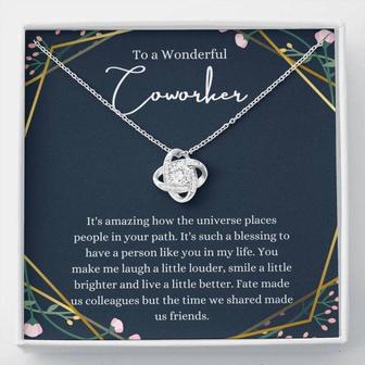 Friend Necklace, Coworker Necklace, Coworker Gift, Farewell Gift For Coworker, Going Away Gift For Coworker - Thegiftio UK