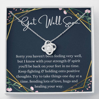 Friend Necklace, Encouragement Gift, Sympathy Gift Necklace, Uplifting Gifts : Illness, Cancer Chemo Sickness Miscarriage - Thegiftio UK